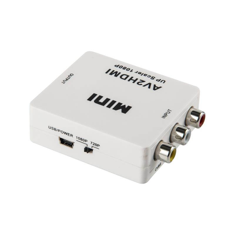 Mini Size AV/RCA/CVBS na HDMI Converter Upcaler 720p/1080p