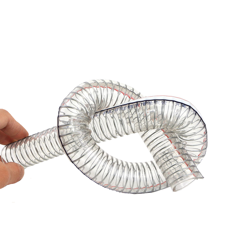 Čínská továrna 2 palcová flexibilní hadice PVC ocelová drátěná pružina vyztužená hadice