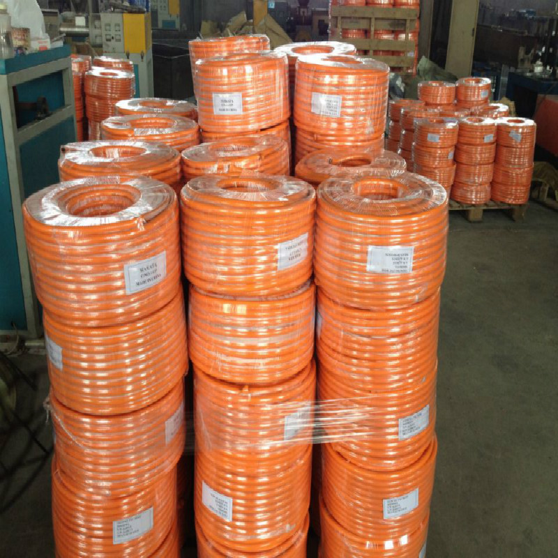 PVC vysokotlaká žlutá plynová hadice