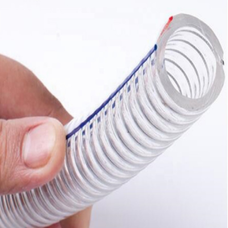 Tovární přímá PVC spirálová ocelová hadice s vysokým tlakem