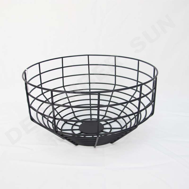 Kulatý ovocný kovový koš