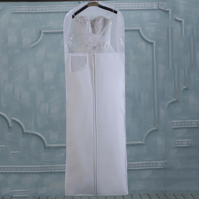 SGW09 Odolný proti prachu vzor Vlastní kvalita Svatební šaty oděv taška na svatbu použité