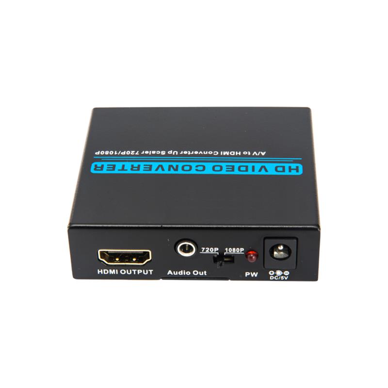 Převodník AV / CVBS na HDMI + AUDIO (Up Scaler 720P / 1080P)