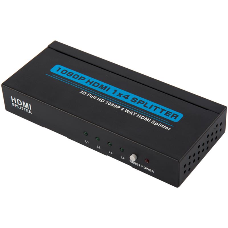 4 porty HDMI 1x4 splitter podporují 3D Full HD 1080P