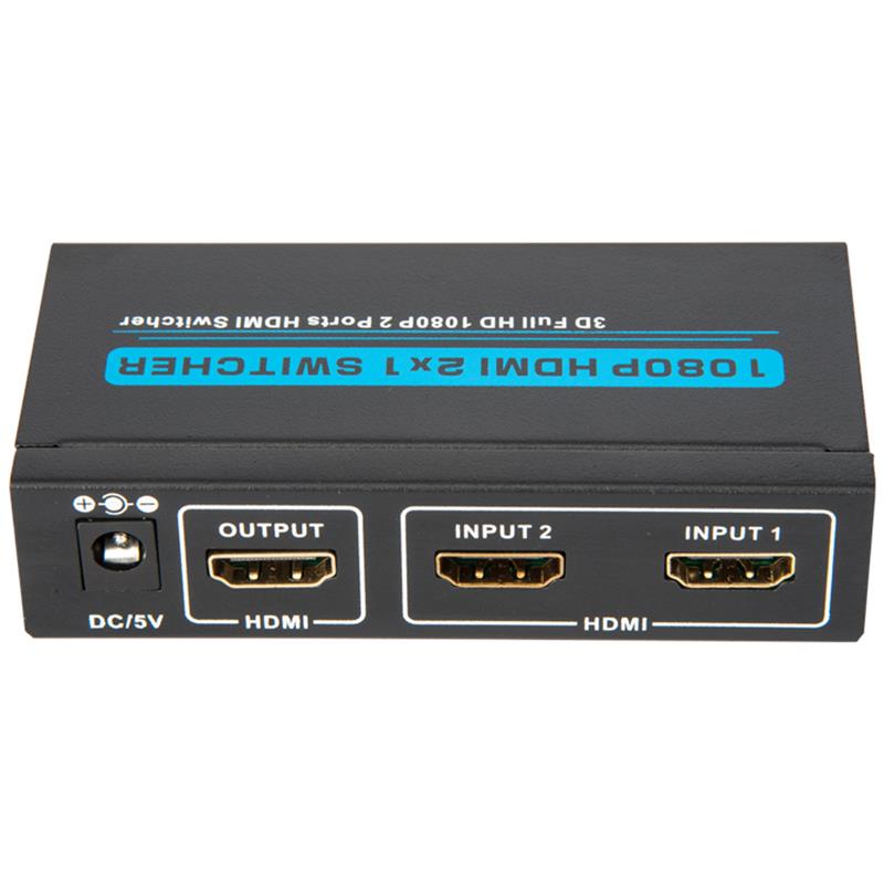 V1.3 HDMI 2x1 Switcher podporuje 3D Full HD 1080P