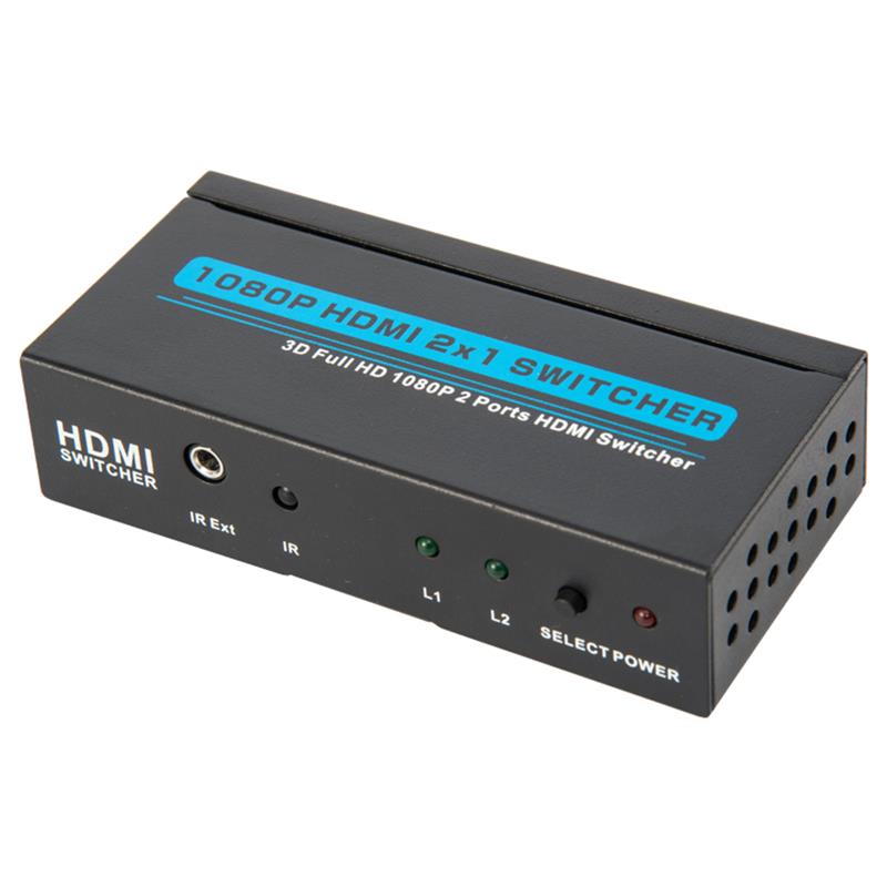 V1.3 HDMI 2x1 Switcher podporuje 3D Full HD 1080P