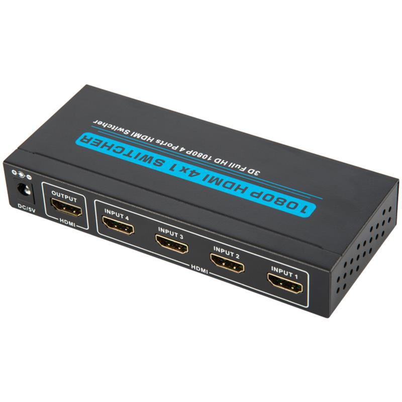 V1.3 HDMI 4x1 Switcher podporuje 3D Full HD 1080P