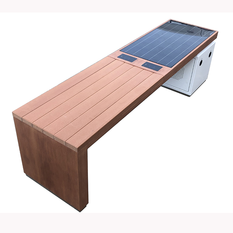 Solární telefon nabíjení WiFi přístup venkovní nábytek Smart Bench