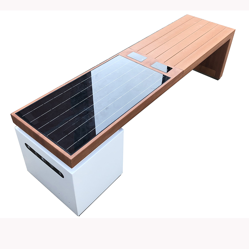 Solární telefon nabíjení WiFi přístup venkovní nábytek Smart Bench