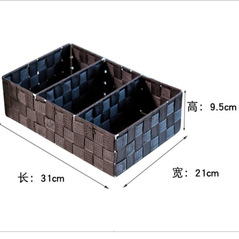 -Ručně vyrobený tkaný polypropylenový látkový koš