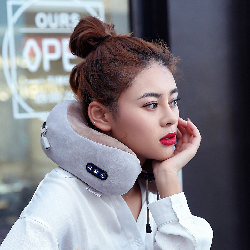 U-Shape Masážní polštář Memory Foam Neck Travel Masážní polštář Neck Massager