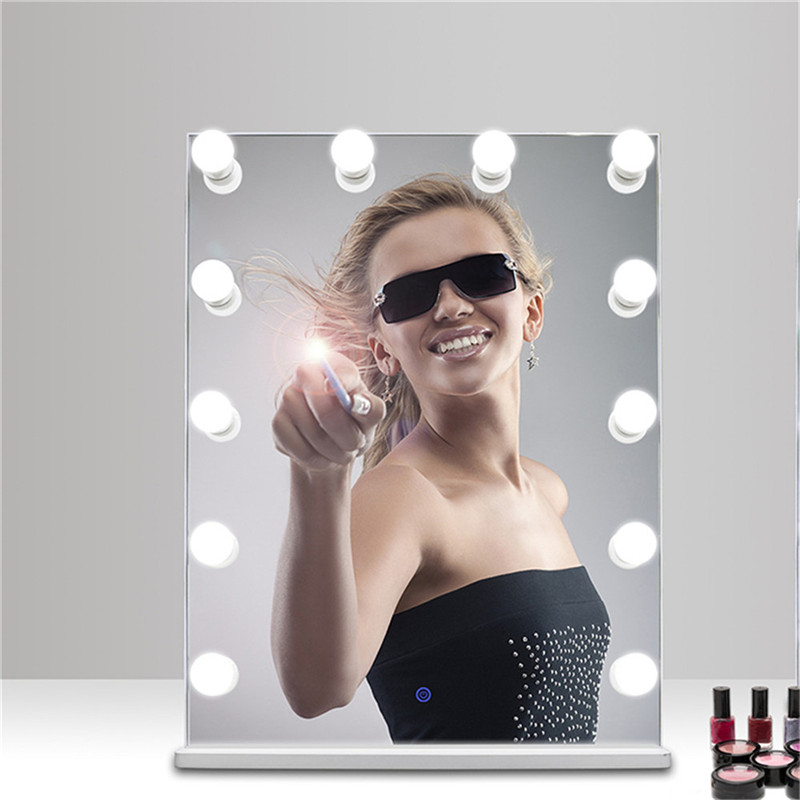 Hollywood Make-up Vanity Mirror s Light Bulbs, Iluminát Vanity Dressing Table zrcadlo světlo