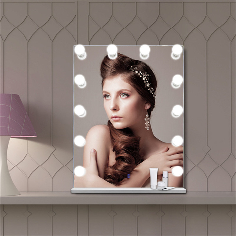 Hollywood Make-up Vanity Mirror s Light Bulbs, Iluminát Vanity Dressing Table zrcadlo světlo