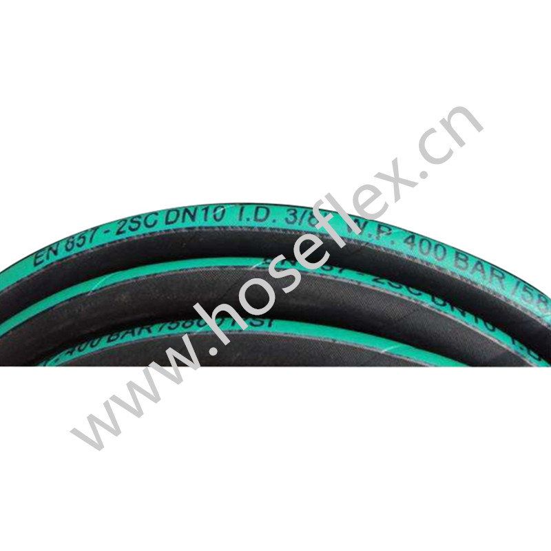 EN857 2SC Hydraulická hadice Vysokotlaká gumová hadice aplikovaná na kombajn