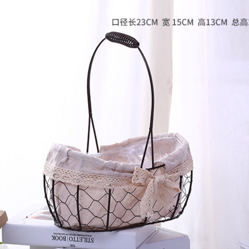 Květinový drátěný koš