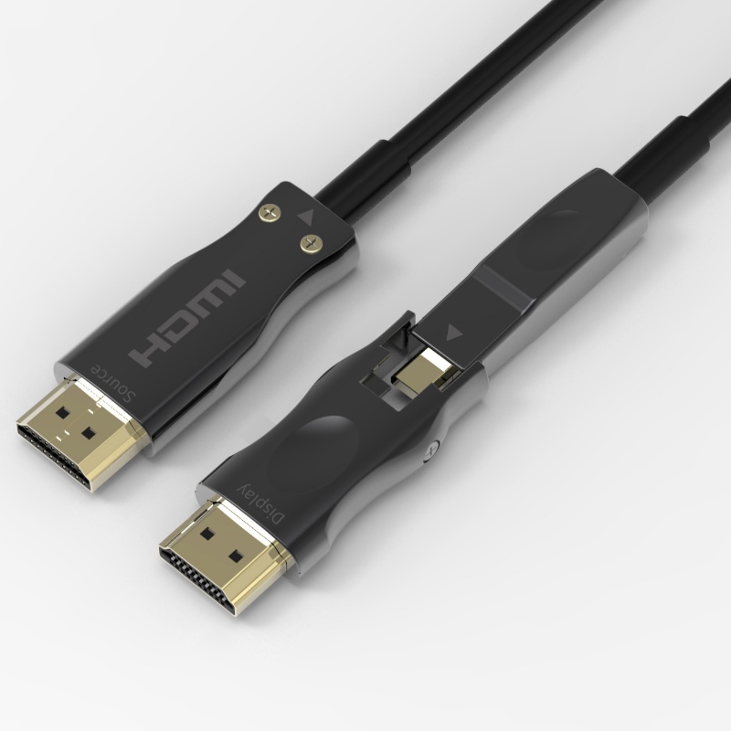 Nejlepší cena HDMI 2.0 Typ A do D zdrojové straně Detachable AOC vláknina optický kabel 15m délka