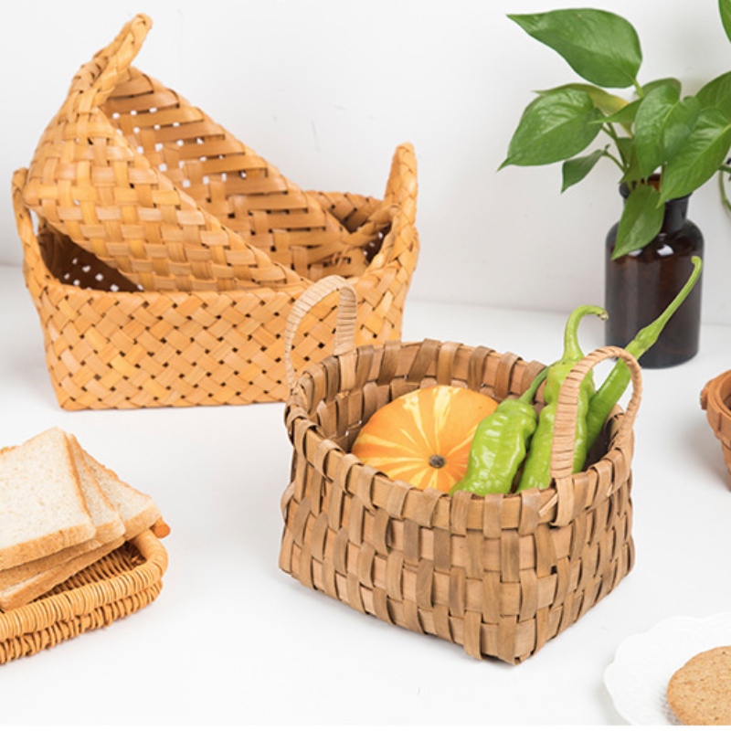 Domácí dekor Wooden Tray s rukojetí