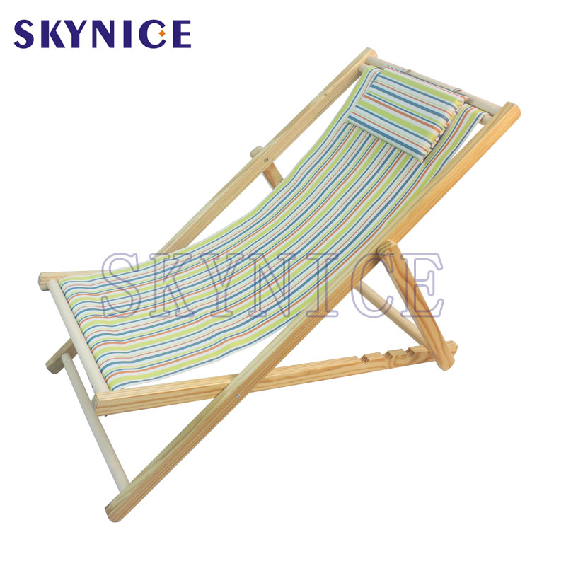 Lehátko Wood Lounge Deck Chair