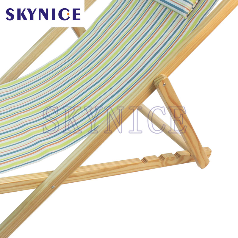 Lehátko Wood Lounge Deck Chair