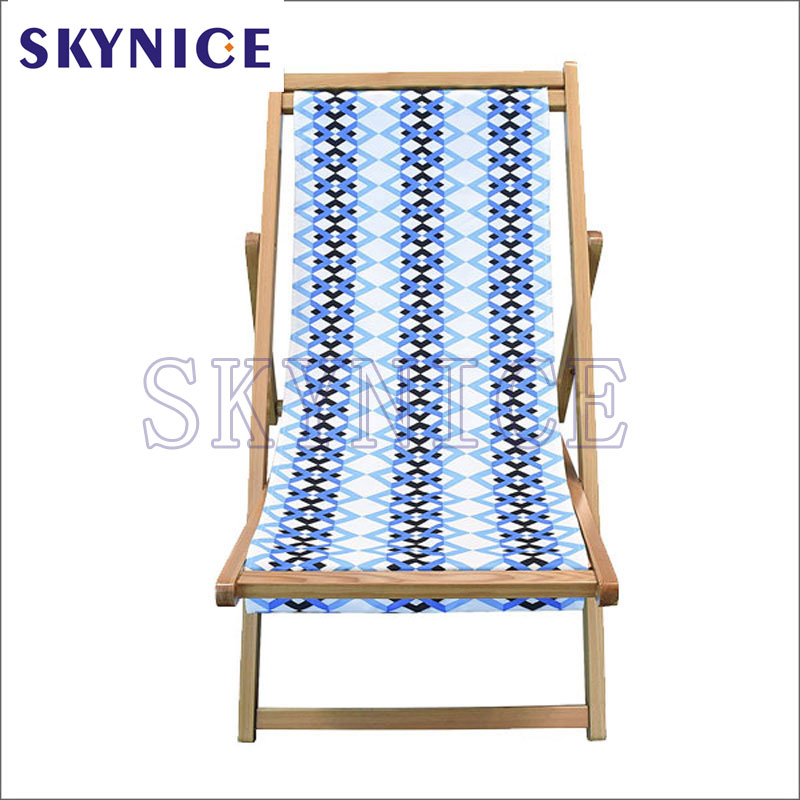 Dřevěná venkovní skládací rybářská paluba Garden Beach Chair