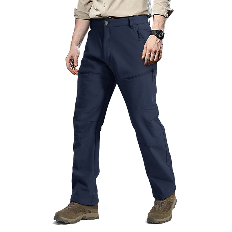 OEM Wholesale Camping Fishing Fleece Outdoor Softshell Pants Trousers with Zipper Pocket, Trekking Pants, Garment Manufactor