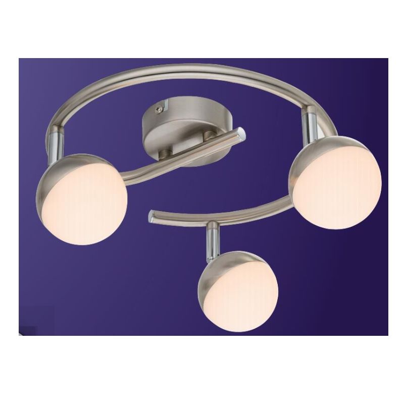 Vysokonapěťové LED bodové světlo-3, s plastovým odstínem s půl koulí