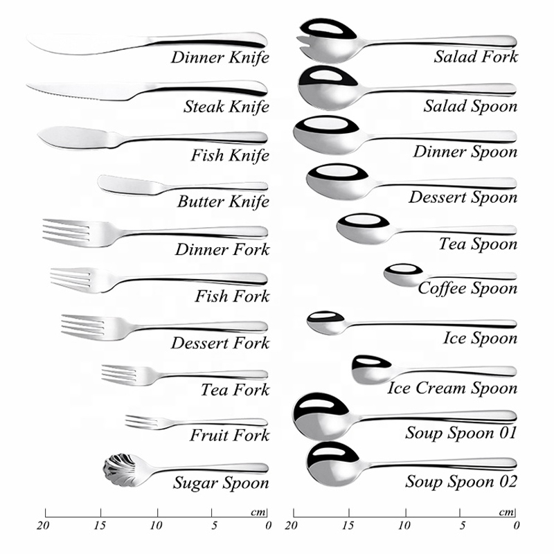 Velkoobchod Gold Silverware 18/8 Golden Western Custom Logo Flatware Stainless Steel Metal Hotel Restaurace Cutlery Sada