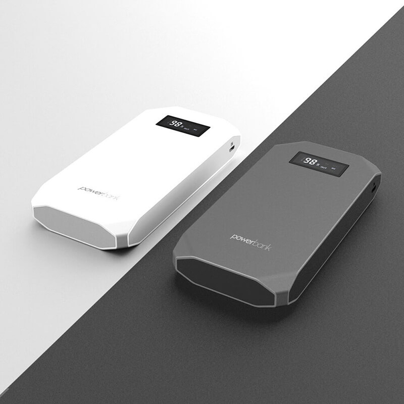 10000mAh QC PD3.0 Rychlé nabíjení Power Bank s LCD displejem pro všechny inteligentní telefony