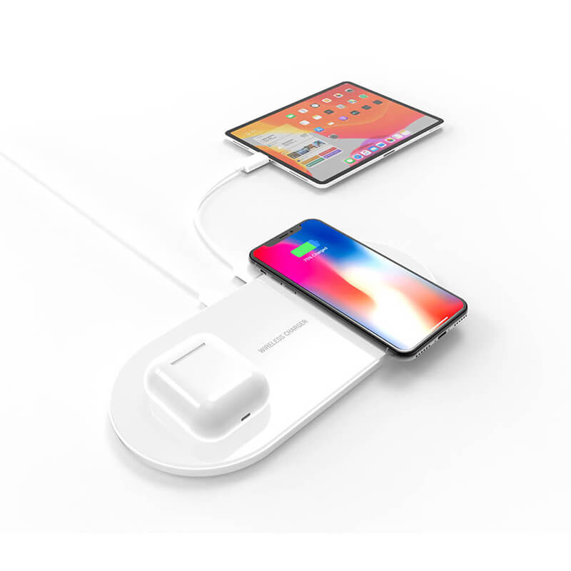 Duální bezdrátová nabíjecí podložka (pro telefony iPhone nebo Android)
