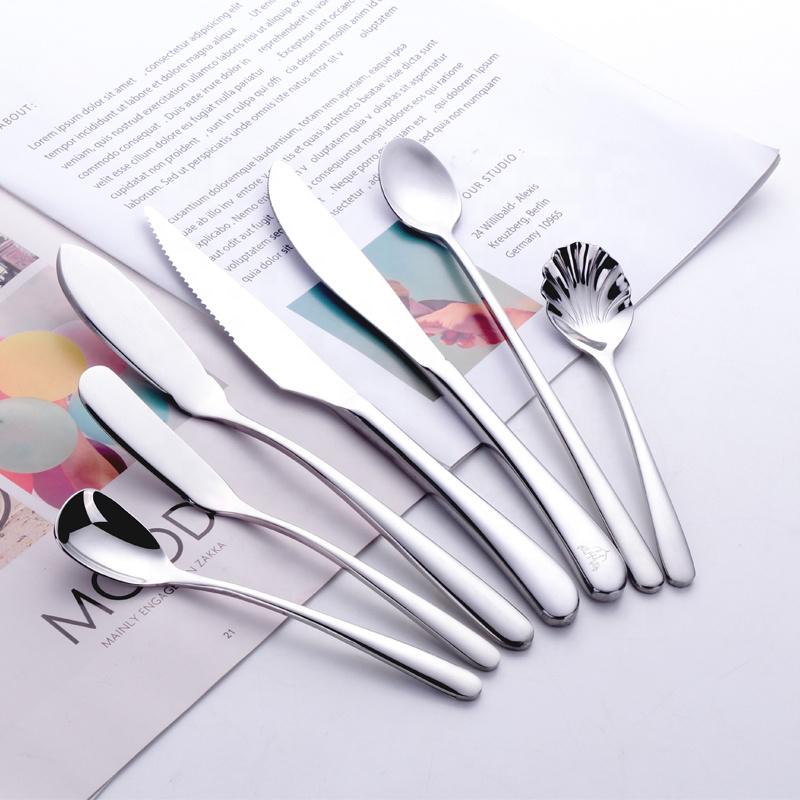 Flatware Set Stainless Steel Tableware Metal Cutlery pro hotel