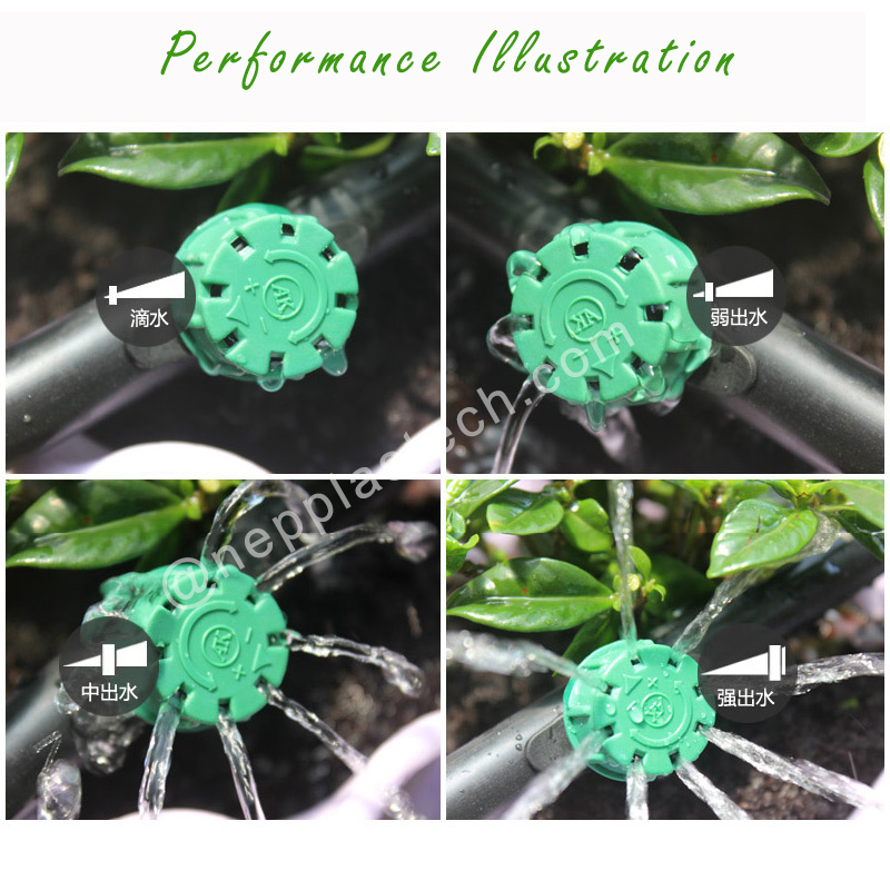 automatický vypouštěcí systém zavlažovacího systému s nastavitelným zavlažováním inline kapaček