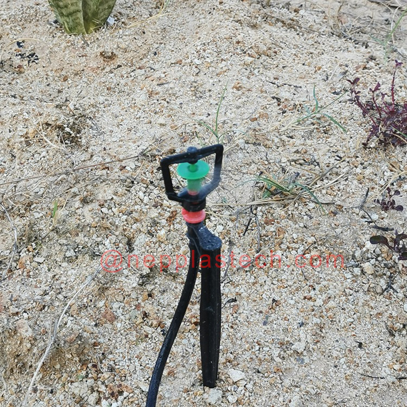 příslušenství pro solární zavlažovací systém 15 mm až 60 mm černé mikropodlažní trysky