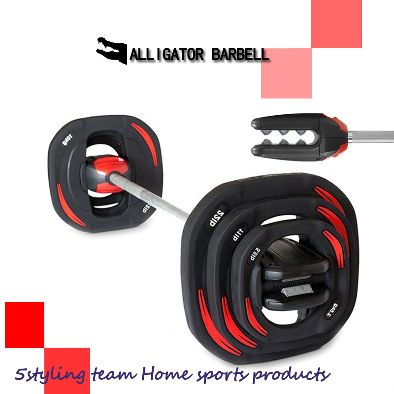 Krokodýlí grilování v ústech se hodí k potápění v domácnosti, squatting veslařské muže a ženy.