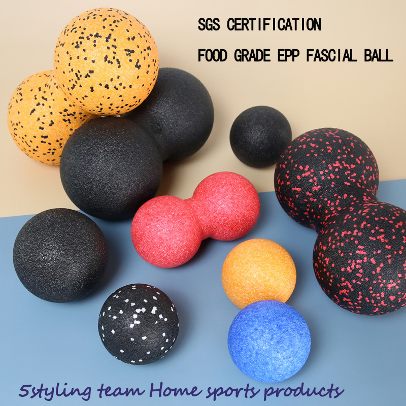 Buráková koule, fascia koule, EPP masážní koule, svalová relaxace, držení rukou, jóga fitness koule, jediná relaxace, krční rehabilitace