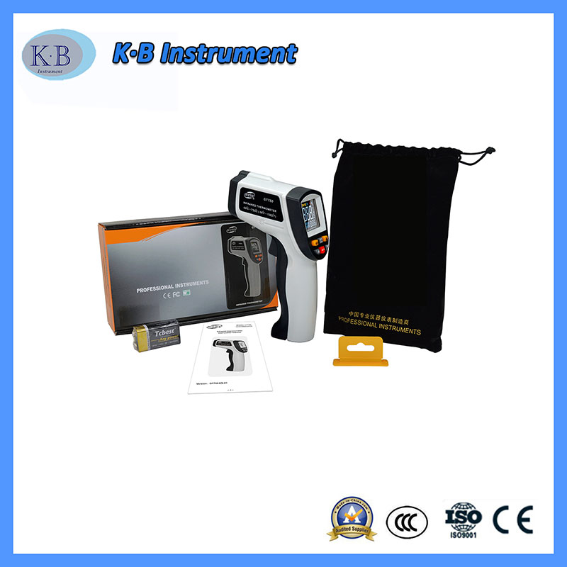 Barevná obrazovka GT750 Infračervené termotechniky Digitální termometr Čínský výrobce Velkoobchod pro průmyslové použití