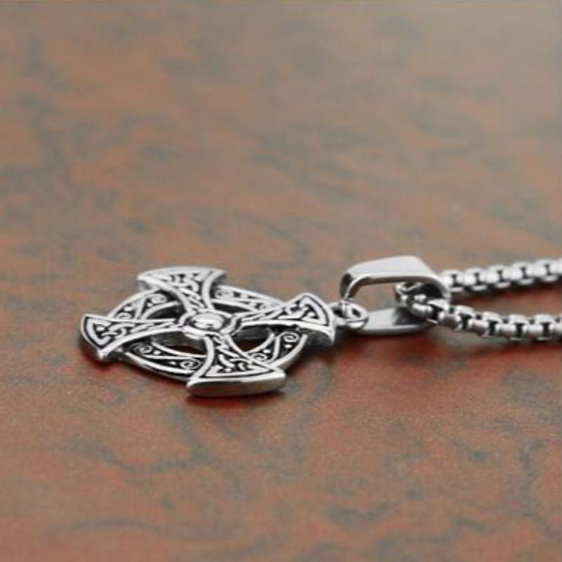 Osobní šperky korejský módní muž\\'s Stainless Steel Cross Pendant tag Retro Pattern Cross Pendant