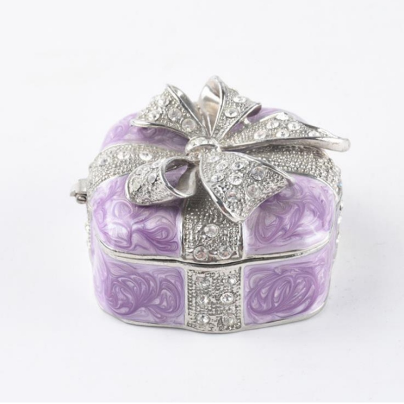 Tovární přímý prodej Metal Fashion Jewelry Box evropský luk korálek poklad box šperkovnice věno