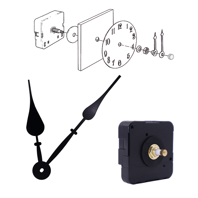 15mm velký točivý moment I hřídelové hodiny pohybu a HR2057 černé hodiny ruce