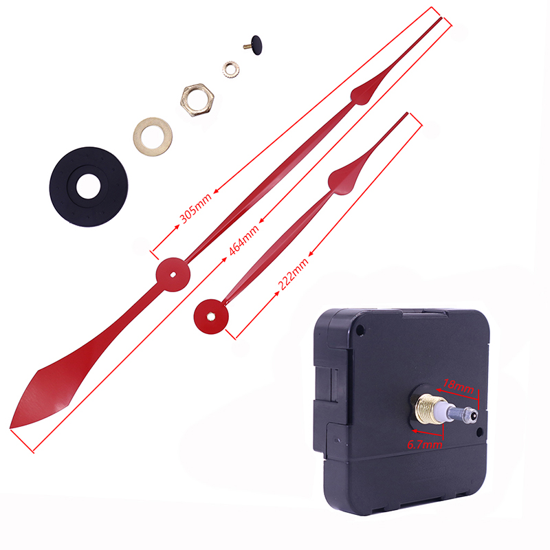 velkoobchod 15mm velký točivý moment I hřídel nástěnné hodiny s hodinami rukama