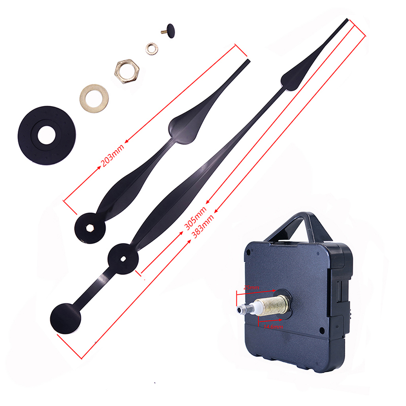 HR1688 23mm velký točivý moment I hřídel stěnové hodiny a hodinové ručičky