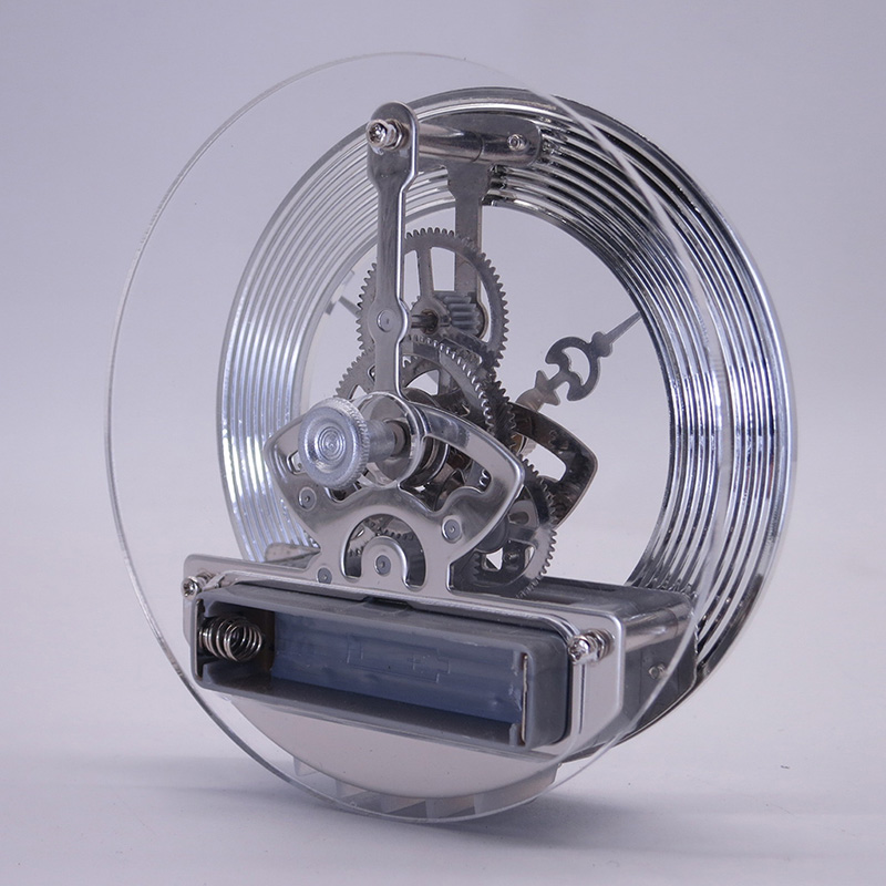 čínský výrobce 86MM stříbrná kostra hodiny vložka