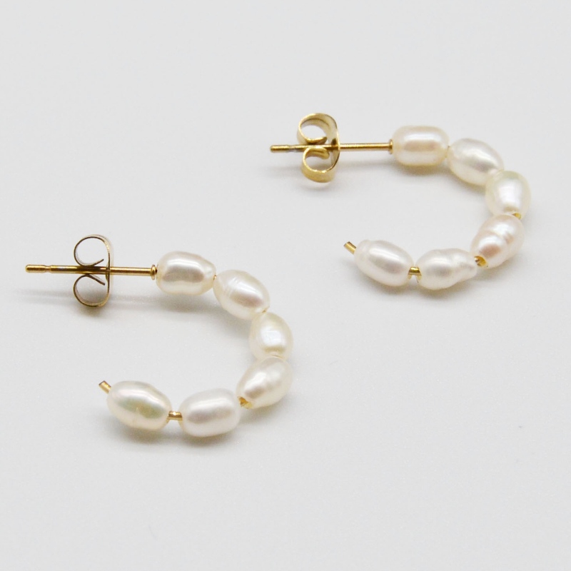 Vlasové perlové náušnice, módní šperky, šperky z Pearl Jewelry