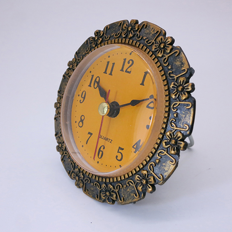 Průměr 80MM Plum Starožitné nástěnné hodiny