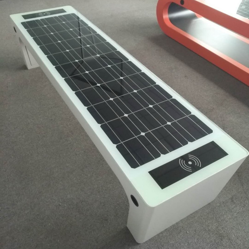 Nejlepší design Bílé barvy solární energie Mobilní nabíjení WiFi Hotpot Smart Garden Bench