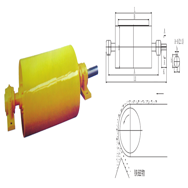 Celokruhový magnetický průmyslový magnetický separátor