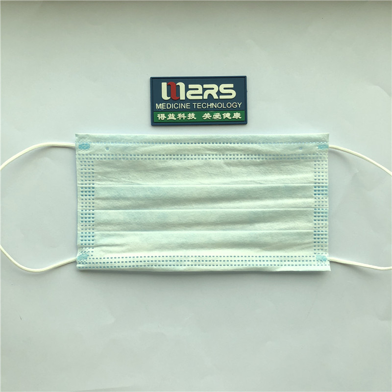 Velkoobchodní továrna 3ply netkaná jednorázová lékařská obličejová maska ​​s ušní smyčkou