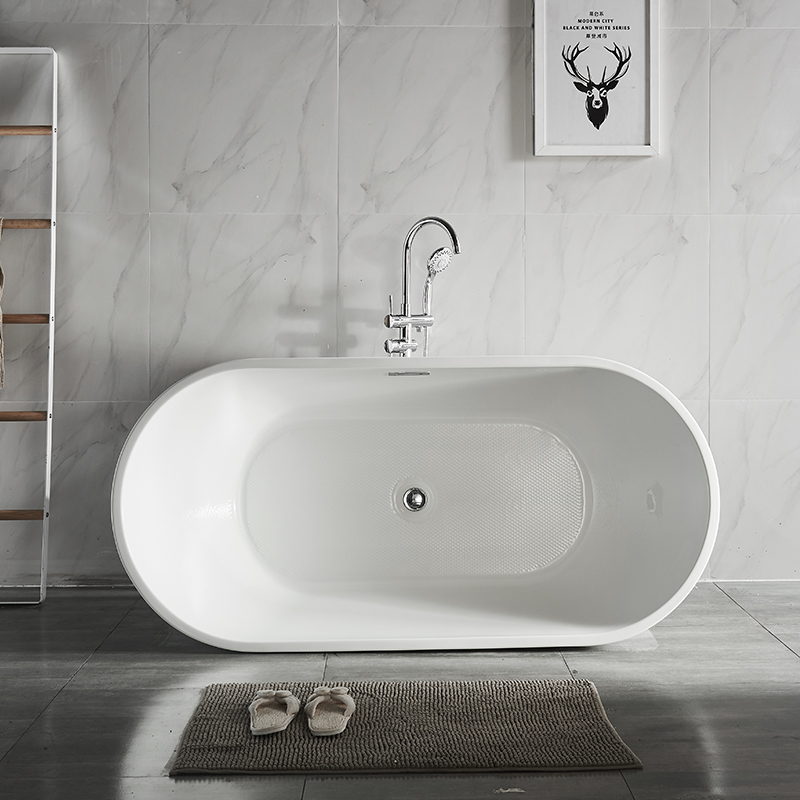 Modern í bílá koupelna Solid Surface Freestanding Bathvanou pro Hotel Project nebo domácí použití