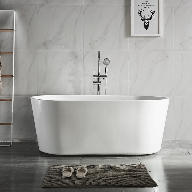 Modern í bílá koupelna Solid Surface Freestanding Bathvanou pro Hotel Project nebo domácí použití