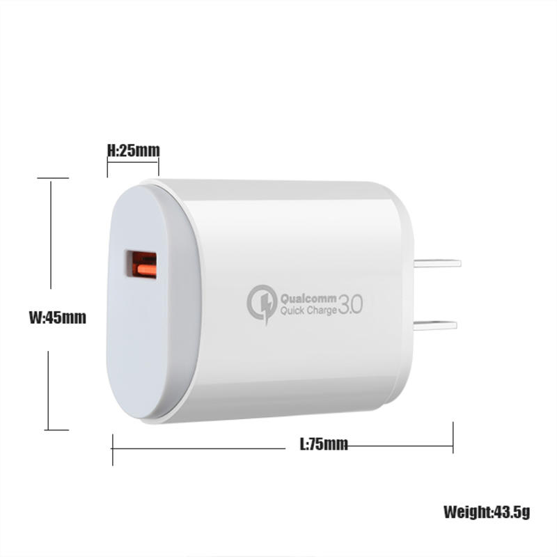 EU/US/UK PD 18W 3.0 rychlé nabíjení USB C Fast Charger univerzální multicestovní nabíječka přenosná nabíječka USB C