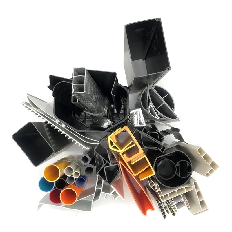 Standardní zakázková výroba levných protlačených cen pvc plastový profil pro stavební materiál